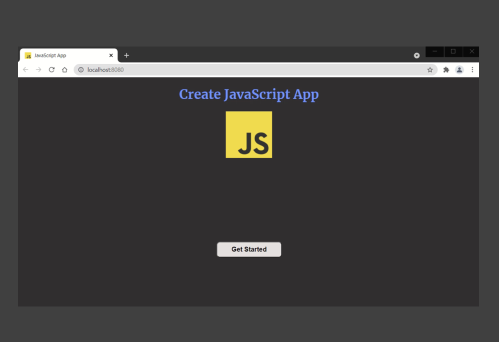 Create JavaScript App - Starter Kit screenshot